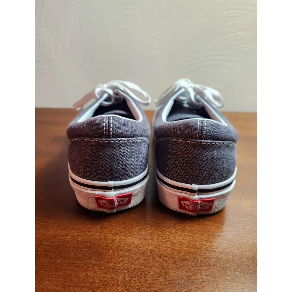 Vans Off The Wall Seldom Worn 721278 Gray Shoes Womens Size 8.5 Mens Size 7 - Picture 9 of 11